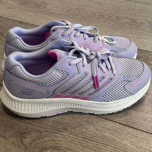 Skechers Go Run Consistent 2.0 Shoes Girls 5 Purple New Sneakers Casual Athletic